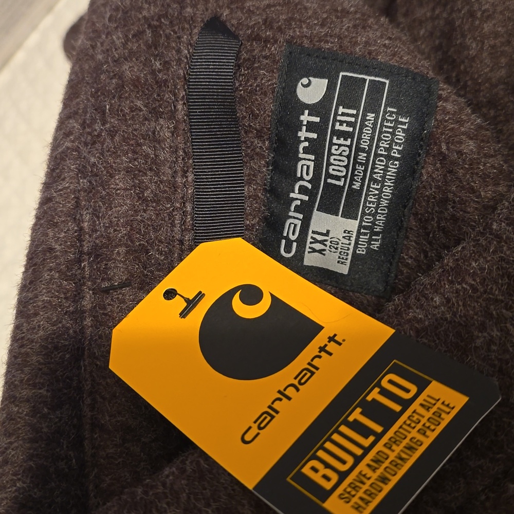 Carhartt Women's Loose Fit Brushed Fleece Shirt Jac - Picture 3 of 10